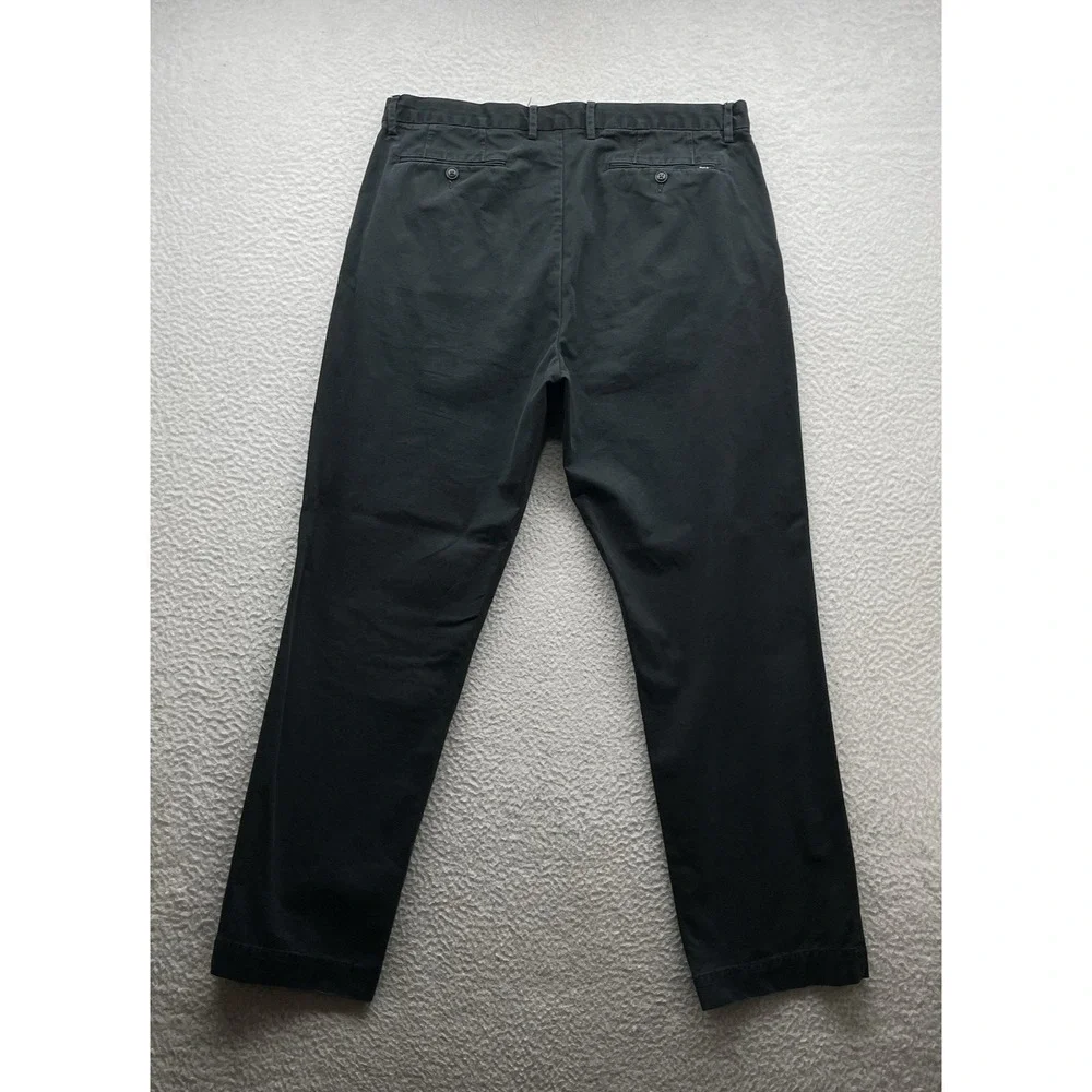 Polo Ralph‎ Lauren Chino Pants Mens 37x32 (Tag 36x32) Black Stretch Classic Fit